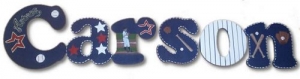Little Slugger Hand Painted Wall Letters