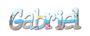 Day at the Beach Hand Painted Wall Letters
