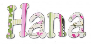 Penelope Little Bird Hand Painted Wall Letters