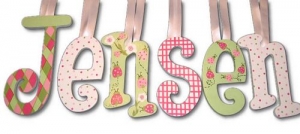 Sweet Little Ladybug Hand Painted Wall Letters