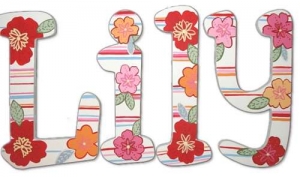 Ocean Avenue Hand Painted Wall Letters
