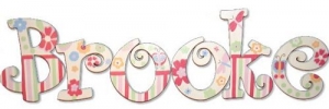 Garden Delight Hand Painted Wall Letters