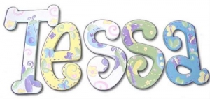 Tessas Garden Hand Painted Wall Letters