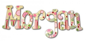 Bubblegum Hand Painted Wall Letters