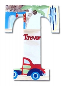 Trevor's Truck Hand Painted Wall Letters