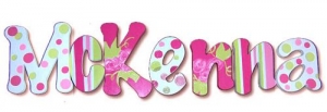 McKenna Hand Painted Wall Letters