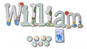 Sunny Day Hand Painted Wall Letters