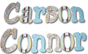 Cool Carson Hand Painted Wall Letters