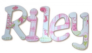 Clothesline Hand Painted Wall Letters