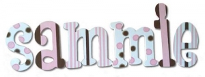 Dottie Sammie Hand Painted Wall Letters