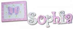 Canvas Paintings - Butterfly Love (letters sold separately)