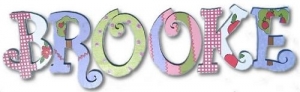 Apple Tree Hill Hand Painted Wall Letters