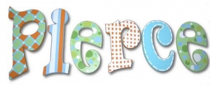 Citrus Punch Hand Painted Wall Letters