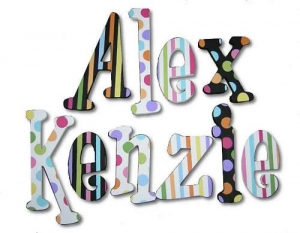 Color Craze Hand Painted Wall Letters