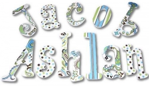 Cool Designs Boy Hand Painted Wall Letters