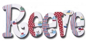 Regatta Hand Painted Wall Letters