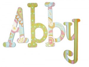 Paisley Brights Hand Painted Wall Letters