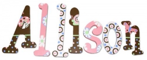 Ladybug Lullabye 2 Hand Painted Wall Letters