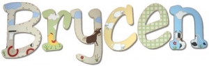 Farm House Baby Hand Painted Wall Letters