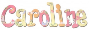 Tropical Jungle Punch Hand Painted Wall Letters