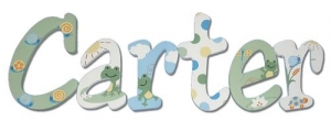 Froggie Hand Painted Wall Letters