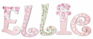 Isabella Toile Hand Painted Wall Letters