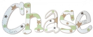 Little Star Hand Painted Wall Letters