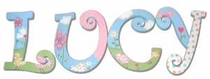 Molly Bedding Hand Painted Wall Letters