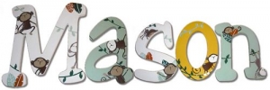 Monkey Bars Hand Painted Wall Letters