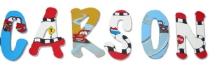 Cars Adventures Painted Wall Letters
