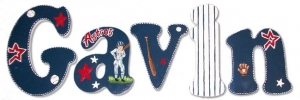 Astros Baseball Painted Wall Letters