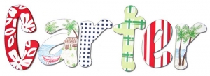 Island Surf 2 Painted Wall Letters