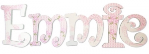 Emmie Isabella Toile Painted Wall Letters