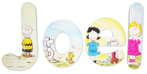Peanuts Gang Painted Wall Letters