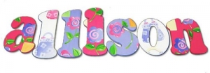 Happy Allison Hand Painted Wall Letters