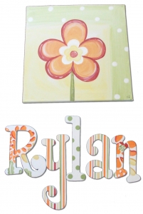 Canvas Paintings - Flower (letters sold separately)