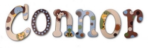 Animal Peekaboo Hand Painted Wall Letters