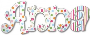 Sophie Bedding Hand Painted Wall Letters