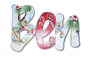 Boots and Bridles Hand Painted Wall Letters
