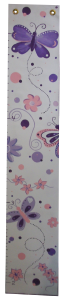 Painted Canvas Growth Chart - Purple Butterfly