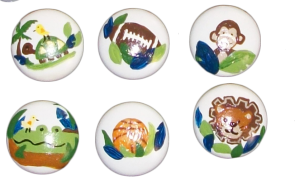 Nail Covers and Knobs - Jungle Teammates Too