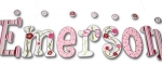 Cherry Blossom Hand Painted Wall Letters