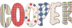 Preppy Patterns Hand Painted Wall Letters