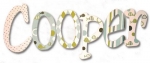 Splashy Fish Hand Painted Wall Letters