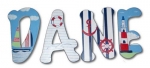 Ships Ahoy! Hand Painted Wall Letters