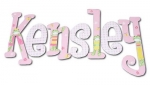 Fashion Frogs Hand Painted Wall Letters