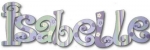 Pretty in Purples Hand Painted Wall Letters