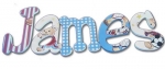 Bears Play Ball Hand Painted Wall Letters