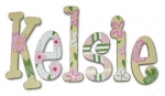 Whimsical Emily Bedding Hand Painted Wall Letters