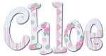 Garden of Roses Hand Painted Wall Letters